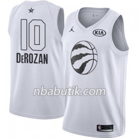 NBA Mænd Trøje Toronto Raptors DeMar DeRozan 10 2018 All Star Jordan Brand Hvid Swingman